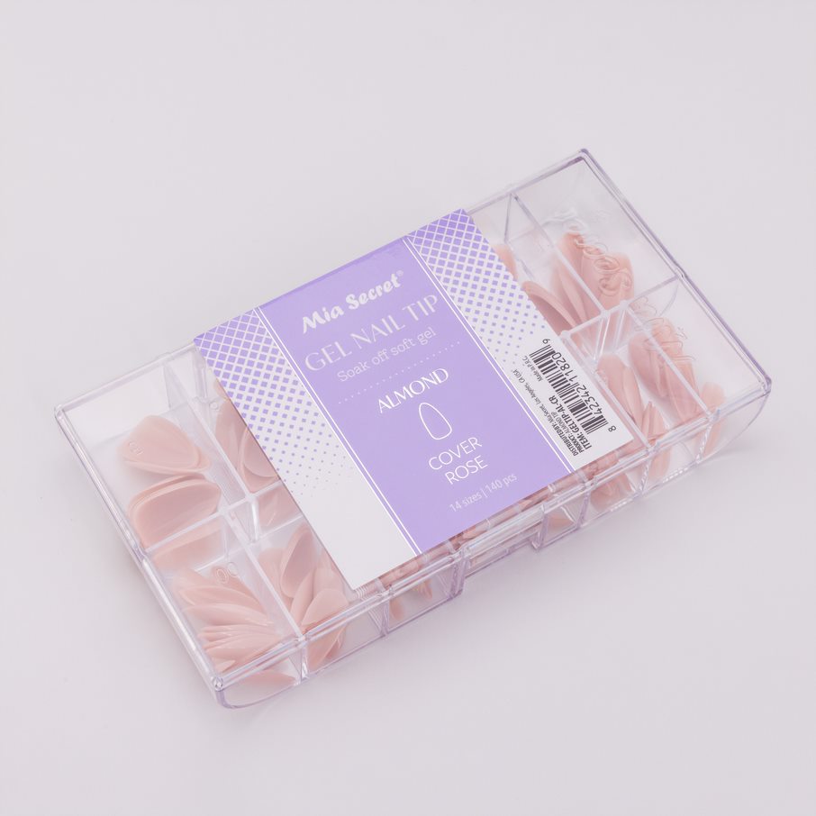 Soak off Soft Gel Nail Tip Cover Rose