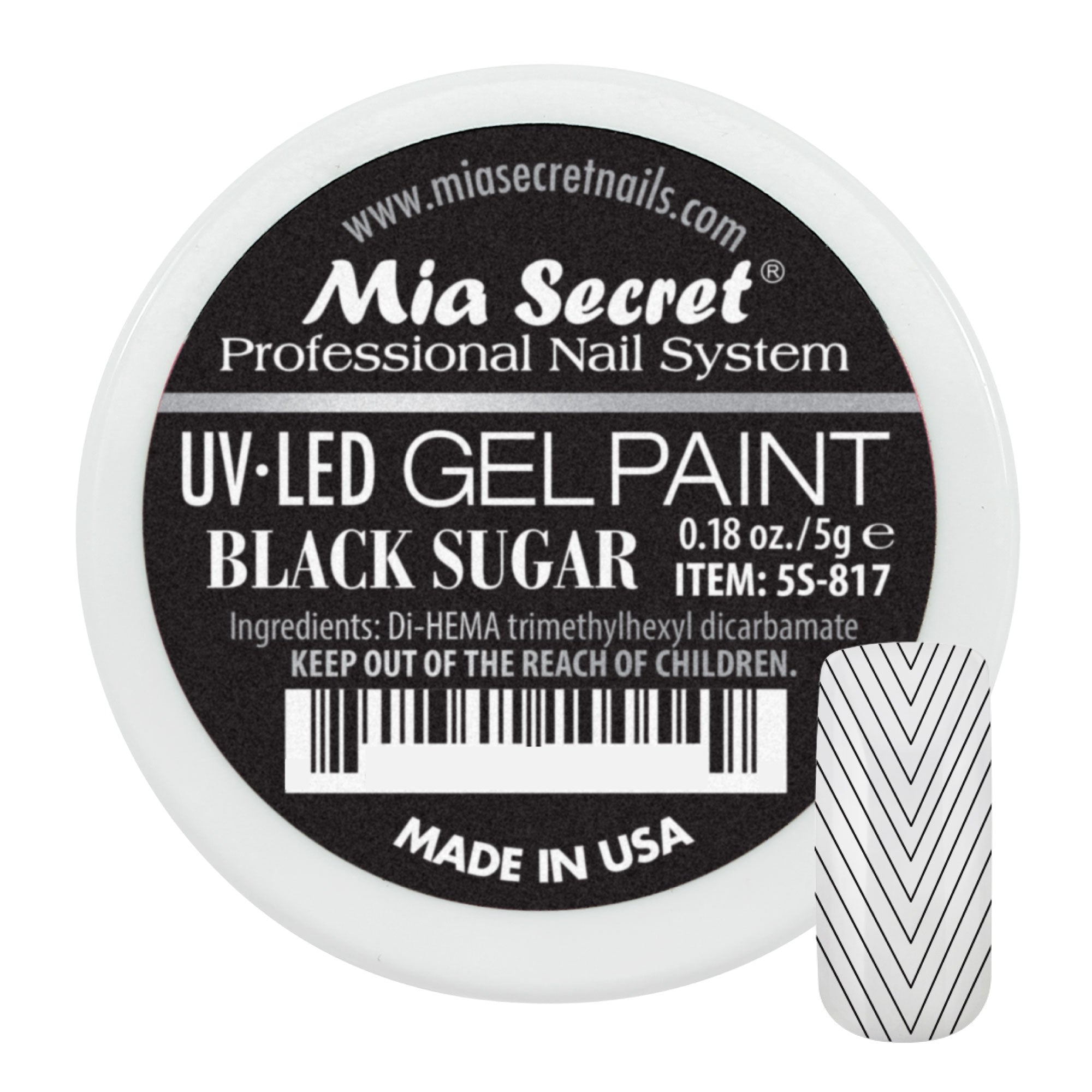 Gel Paint Black Sugar