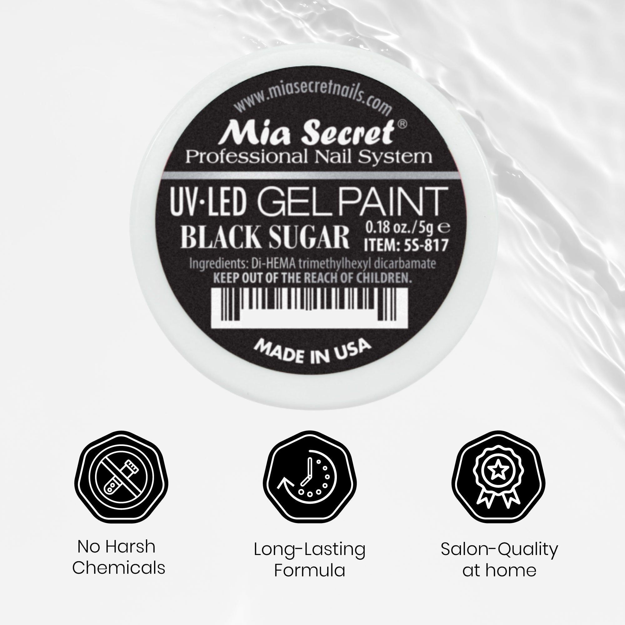 Gel Paint Black Sugar