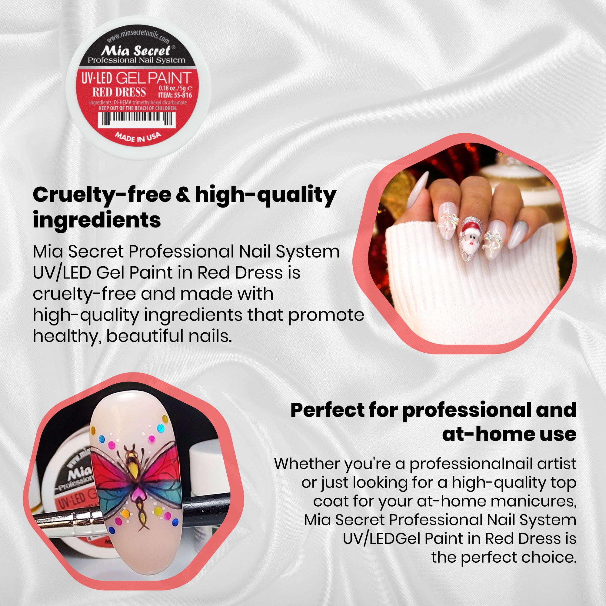 Gel Paint Red Dress