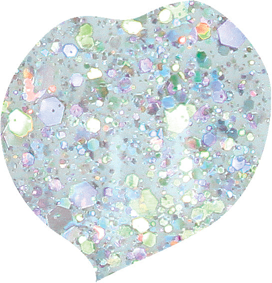 Gelux Gel Polish Silver Glitter