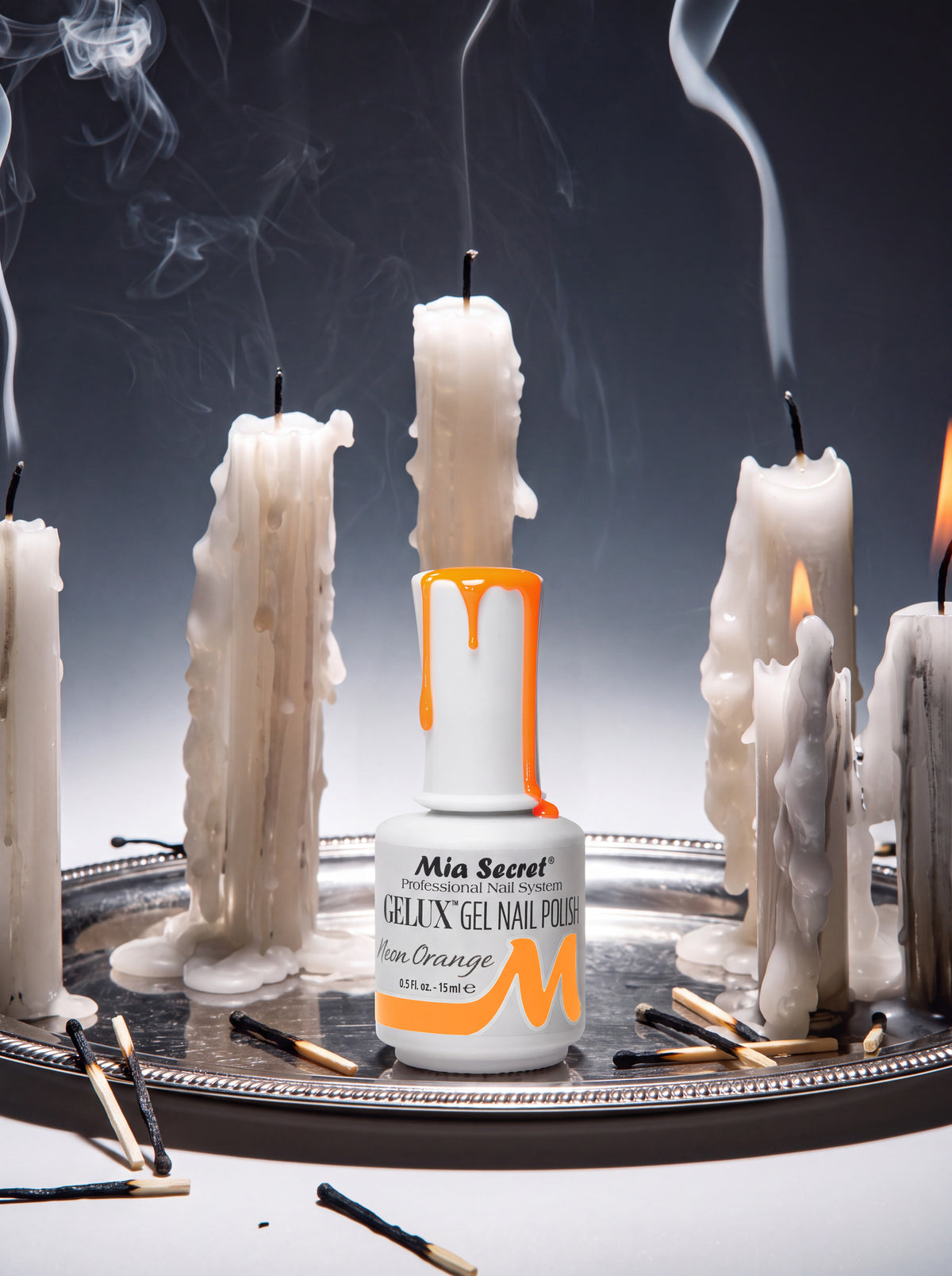 Gelux Gel Polish Neon Orange