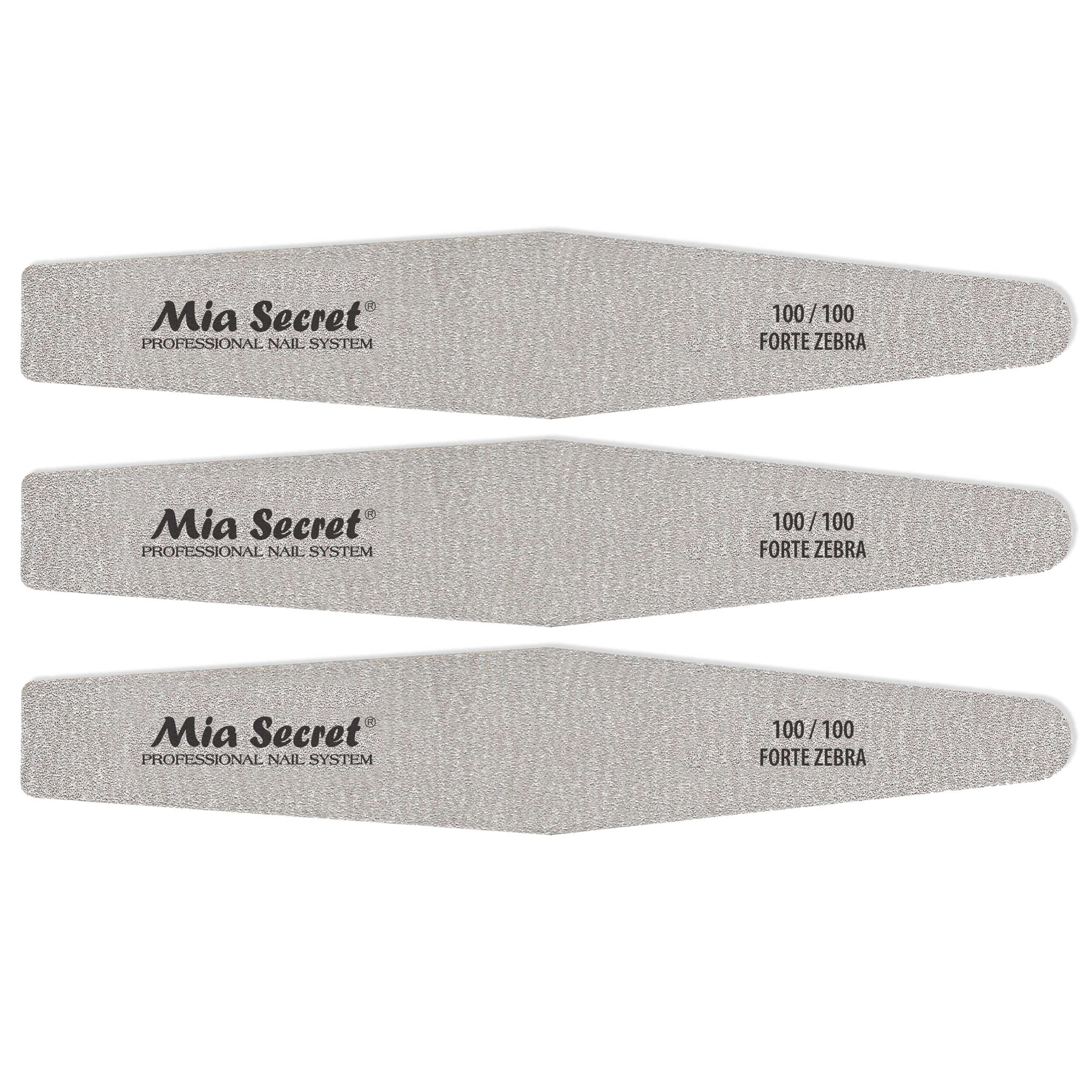 Forte Zebra Diamond Nail File 100/100 Pink Center