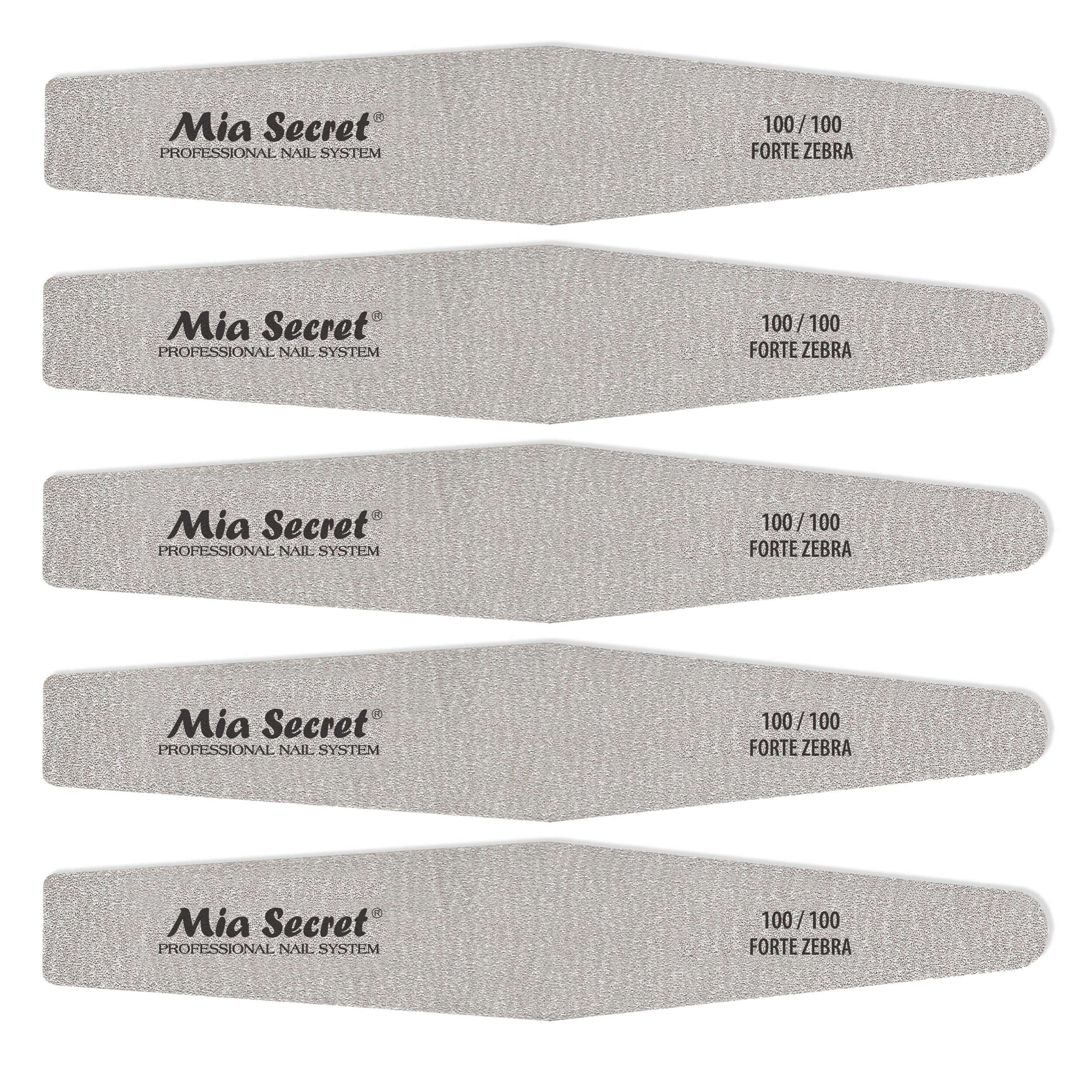 Forte Zebra Diamond Nail File 100/100 Pink Center