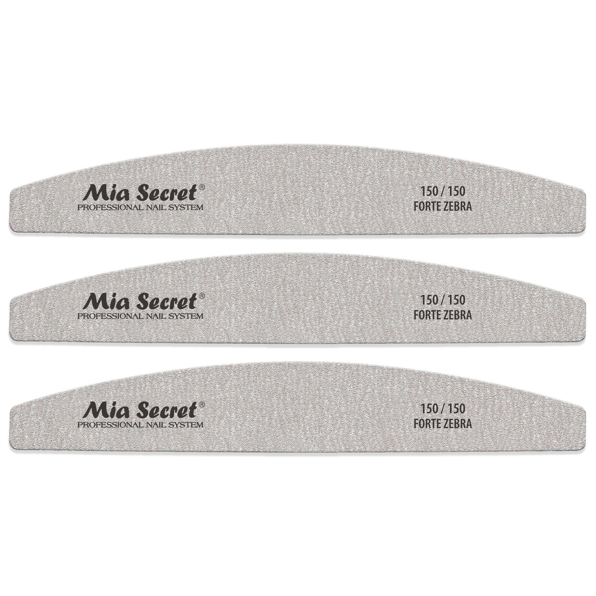 Forte Zebra Halfmoon Nail File 150/150 Green Center