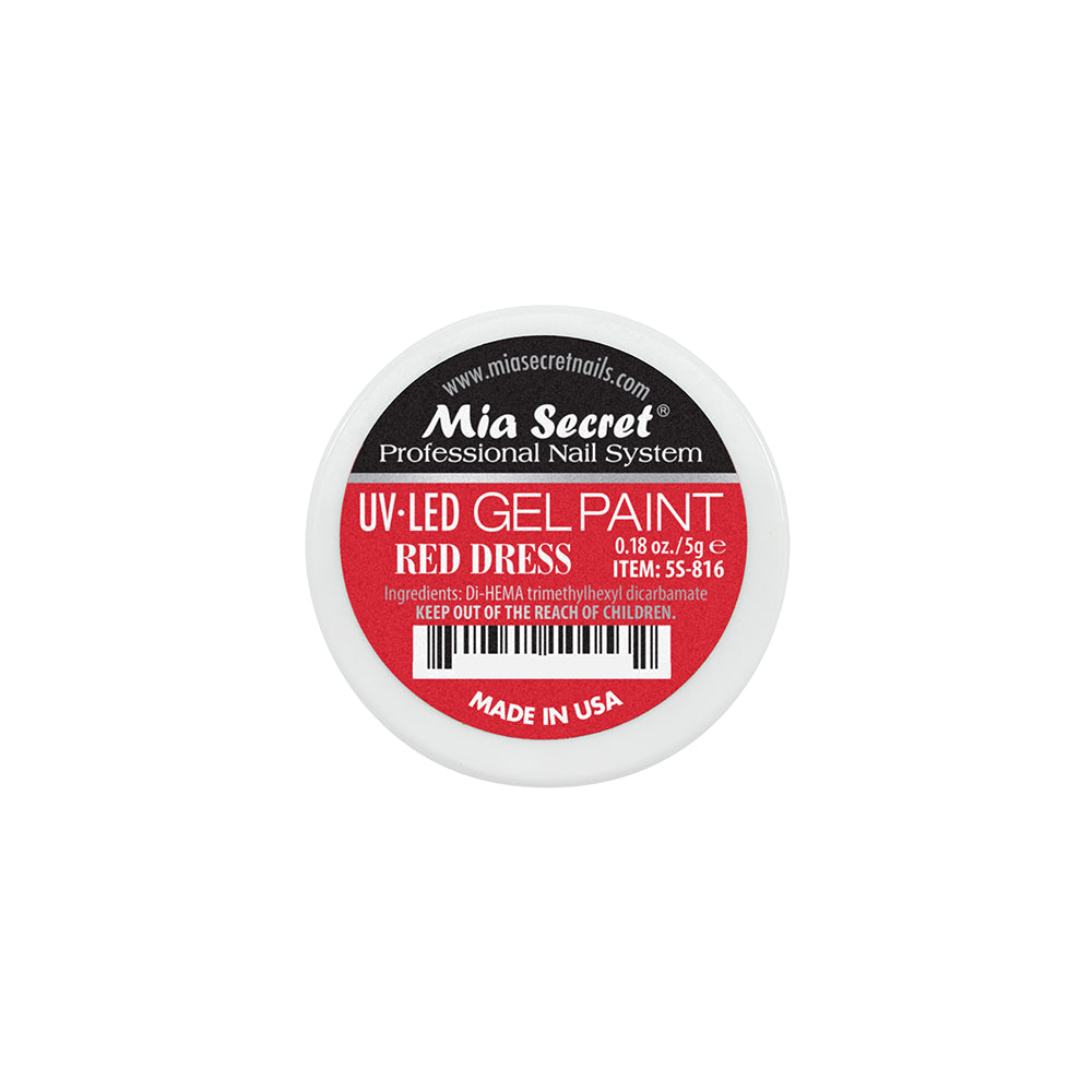 Gel Paint Red Dress