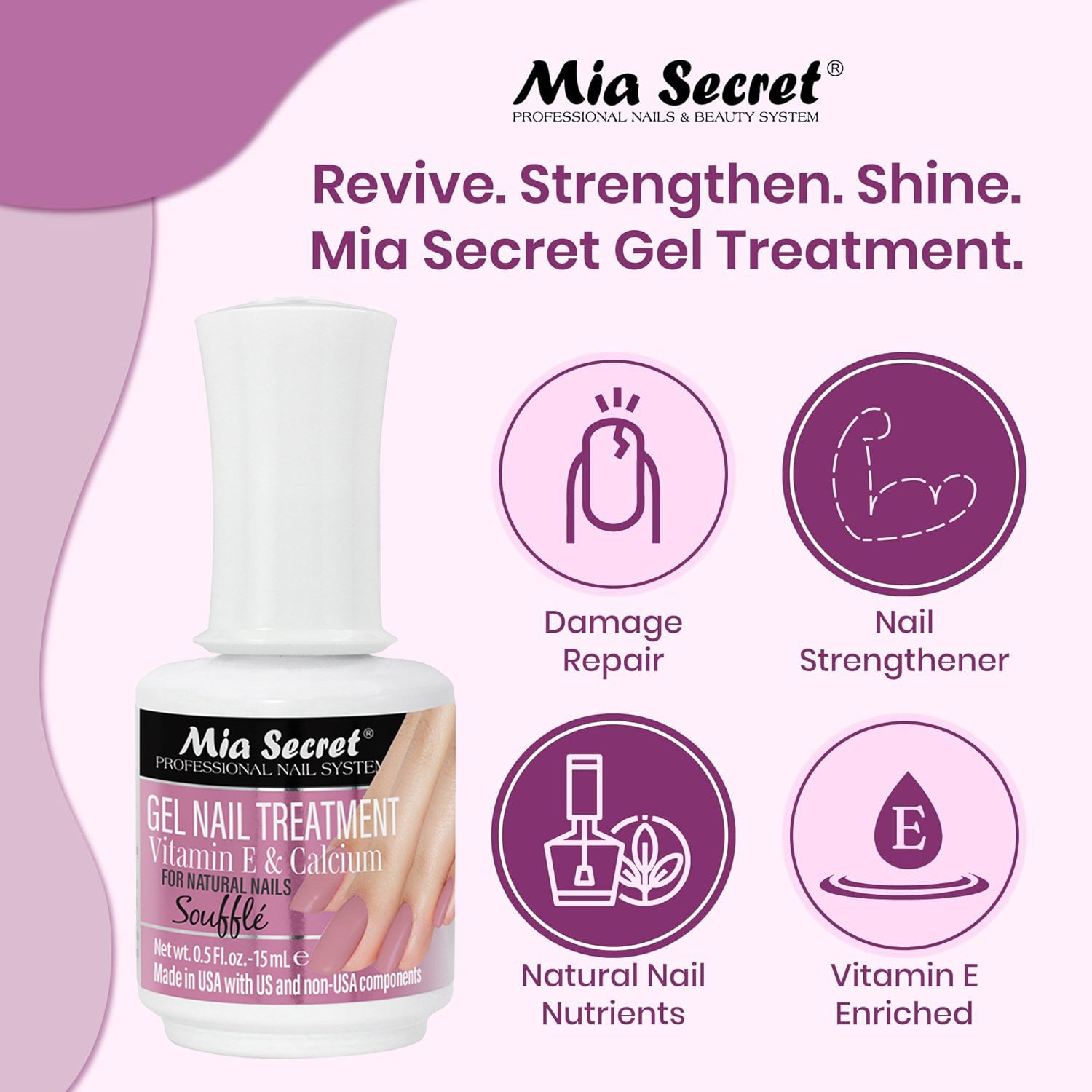 Gel Nail Treatment (With Vitamin E & Calcium)