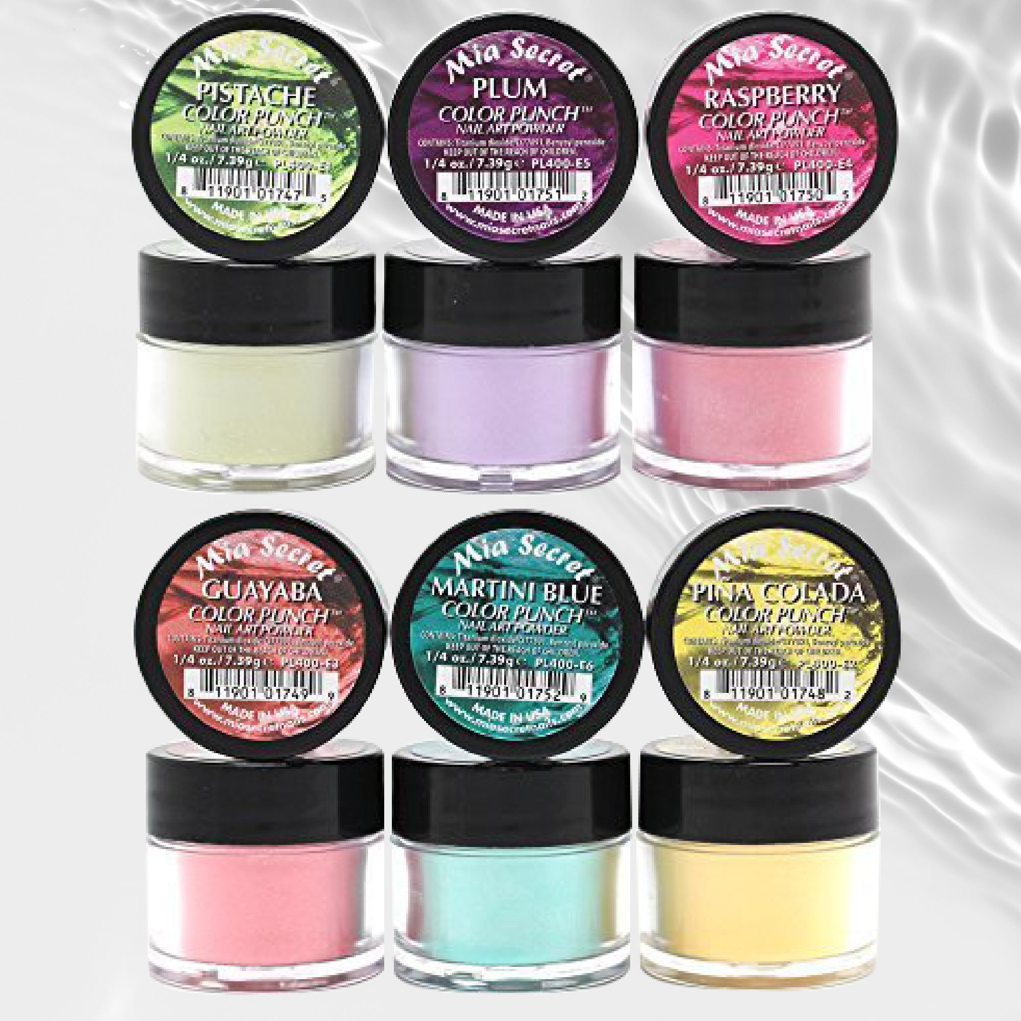 Color Punch Nail Art Powder Collection (6PC)