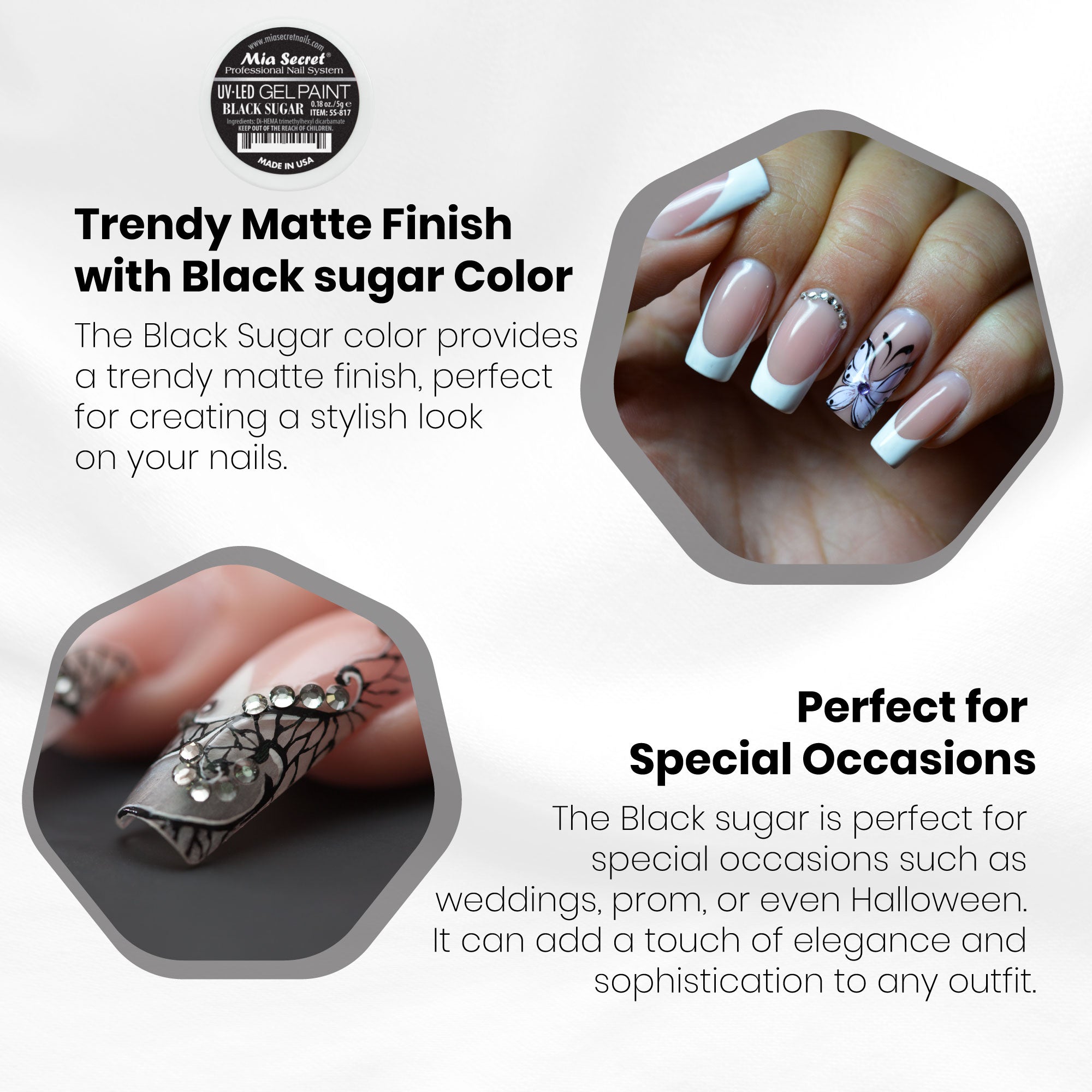 Gel Paint Black Sugar