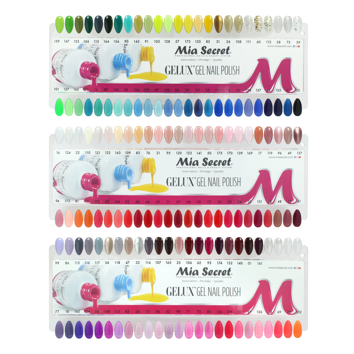 Gelux Nail Polish Color Chart