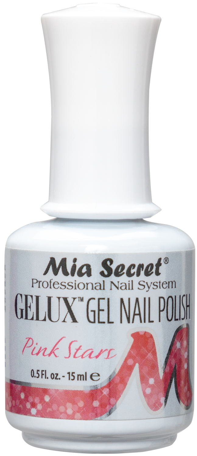 Gelux Gel Polish Pink Stars