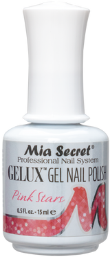 Gelux Gel Polish Pink Stars