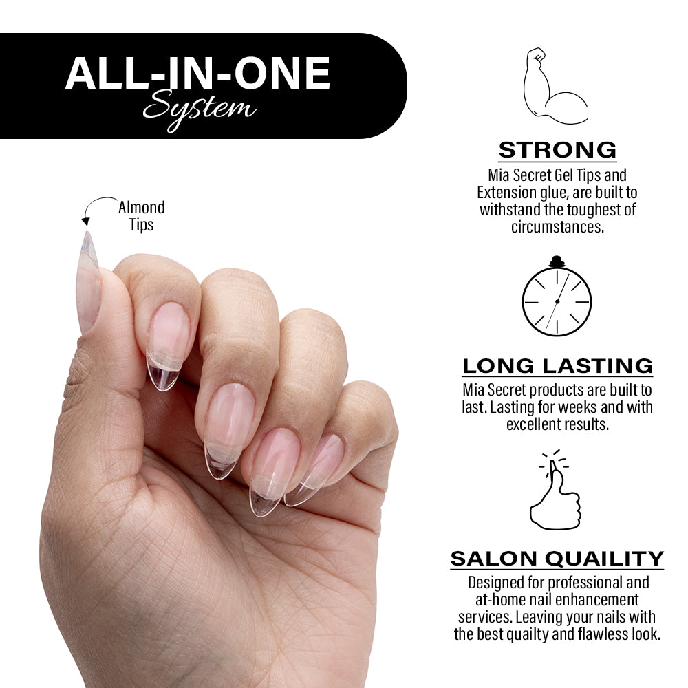Almond Gel Tips Kit