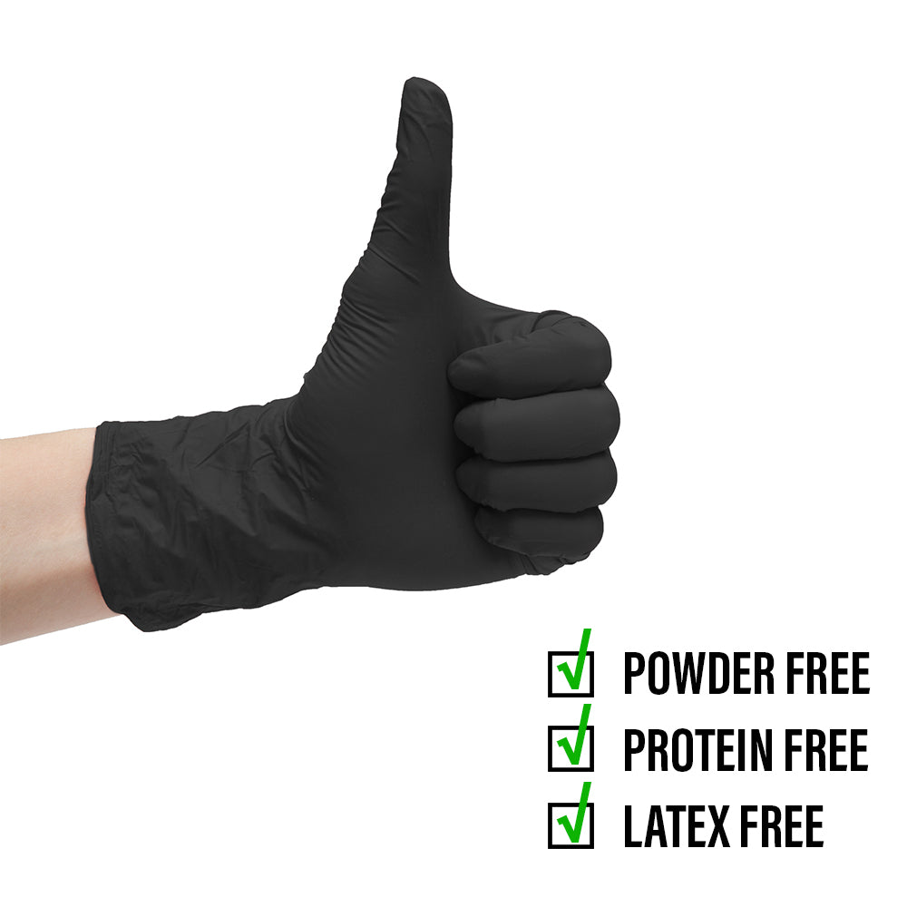 Black Nitrile Exam Gloves (5.5 MIL) 100 pc box