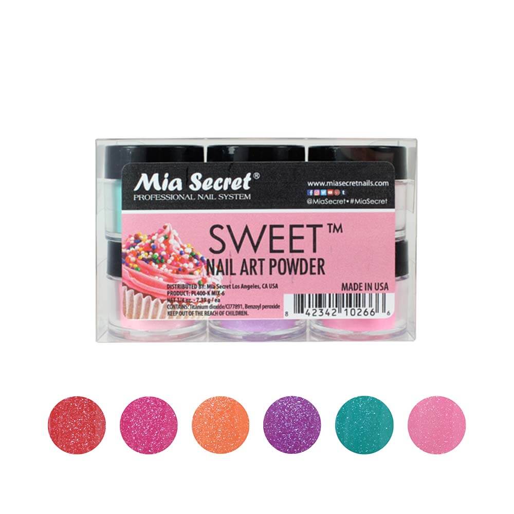 Sweet Nail Art Powder Collection (6PC) SP