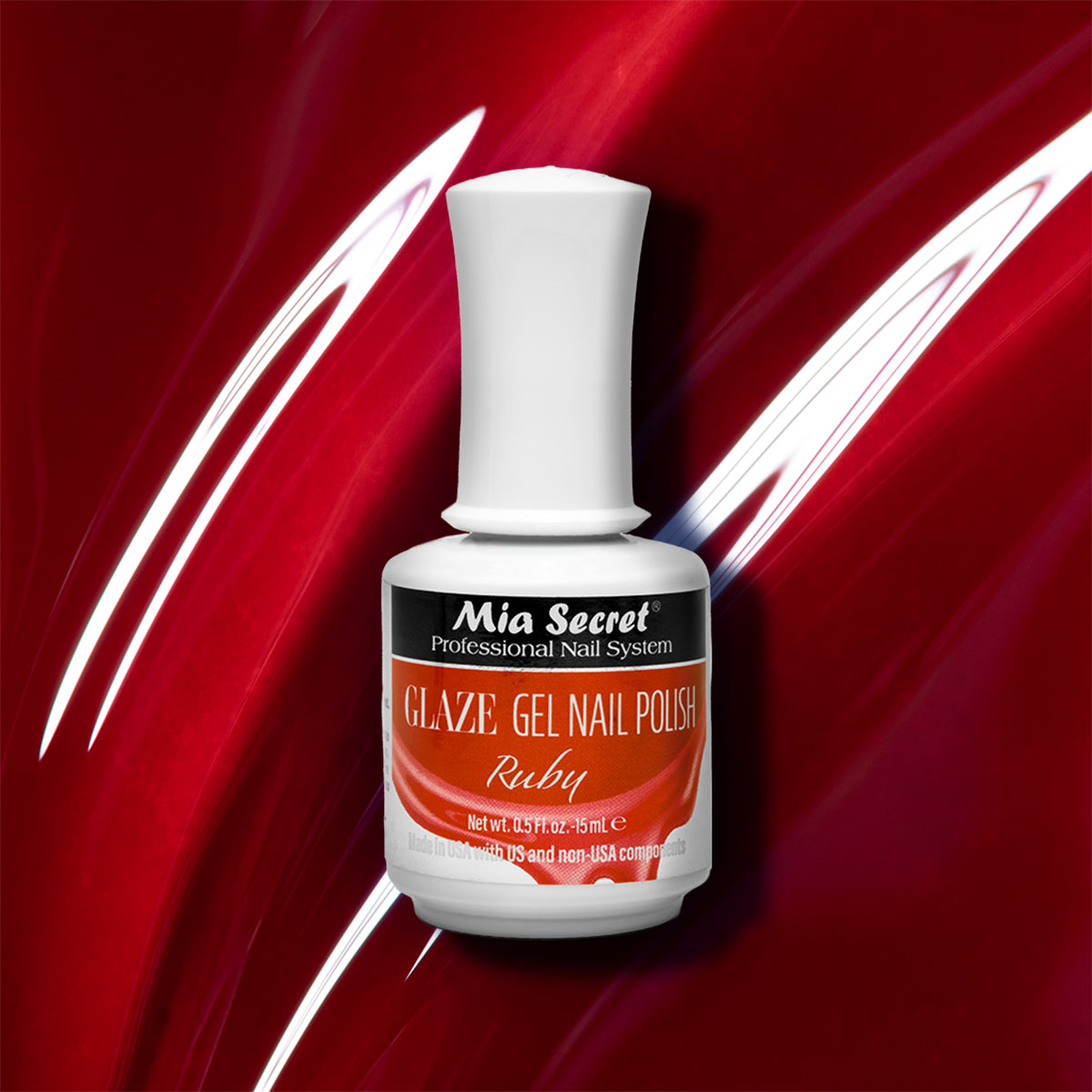 Glaze Gelux Gel Polish Ruby