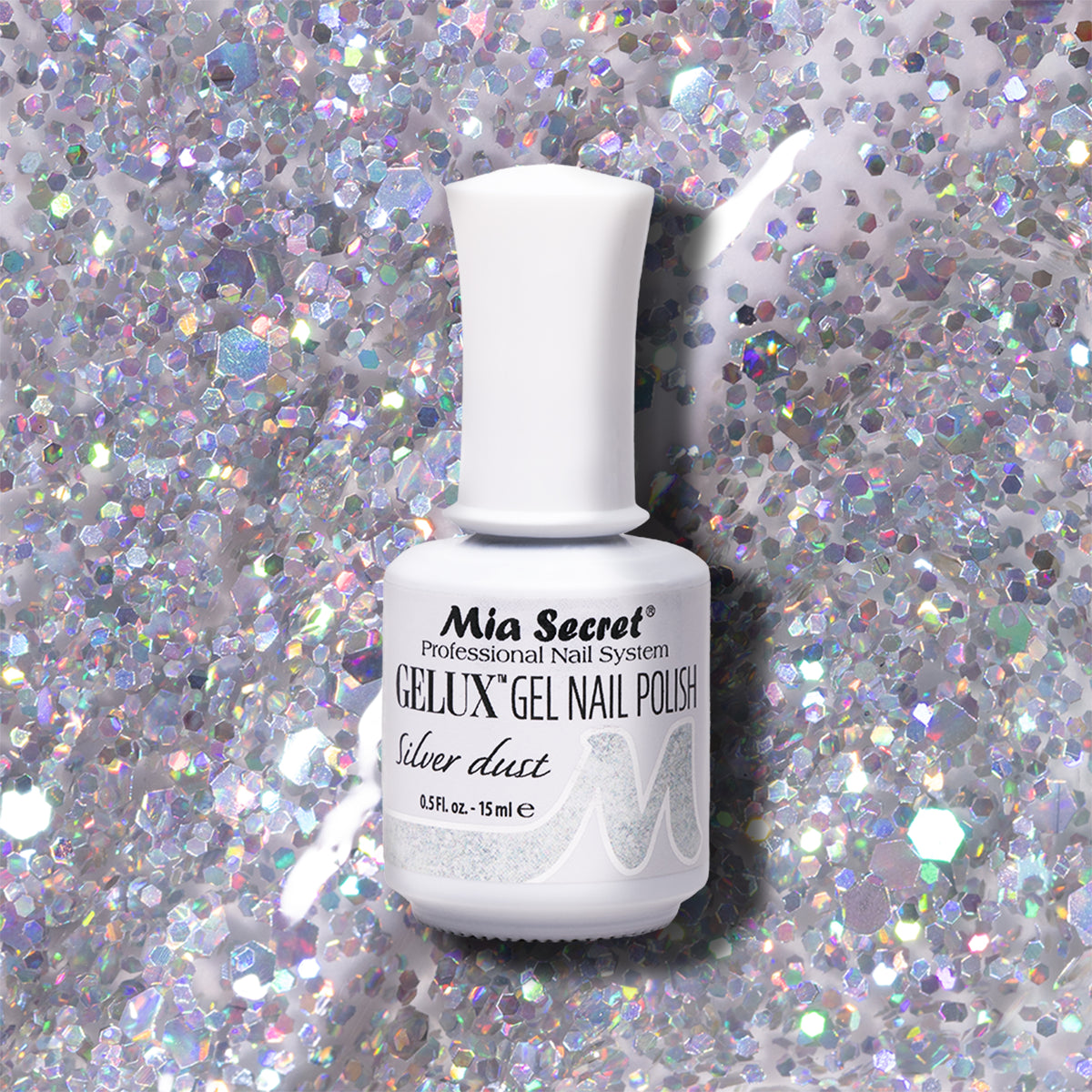 Gelux Gel Polish Silver Dust by Mia Secret