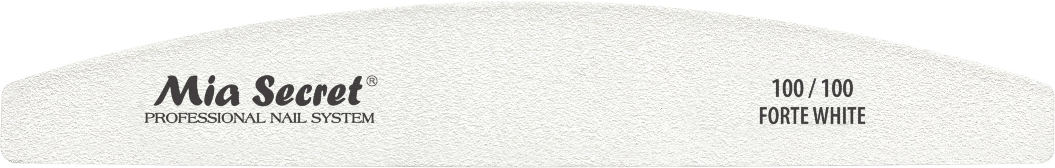 Forte White Halfmoon Nail File (singles)