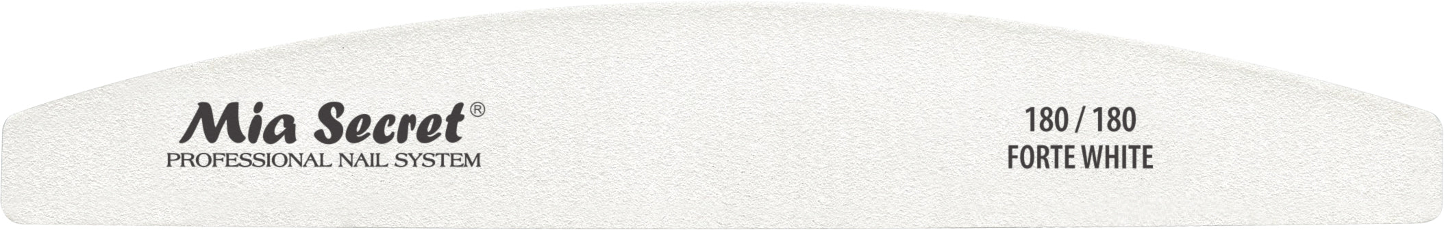 Forte White Halfmoon Nail File (singles)
