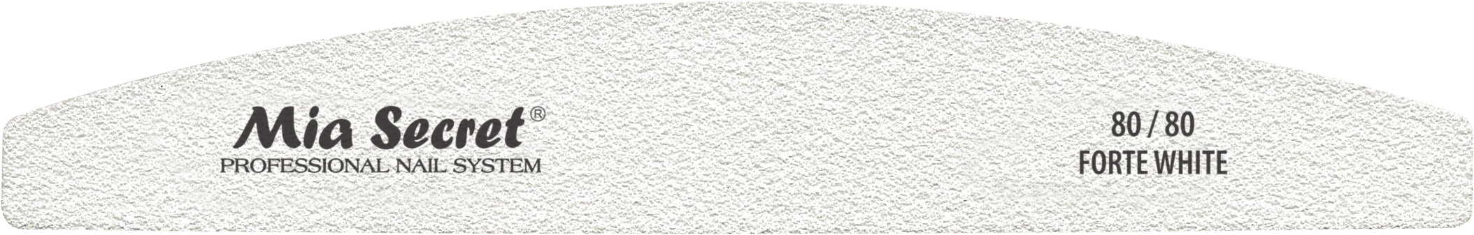 Forte White Halfmoon Nail File (singles)
