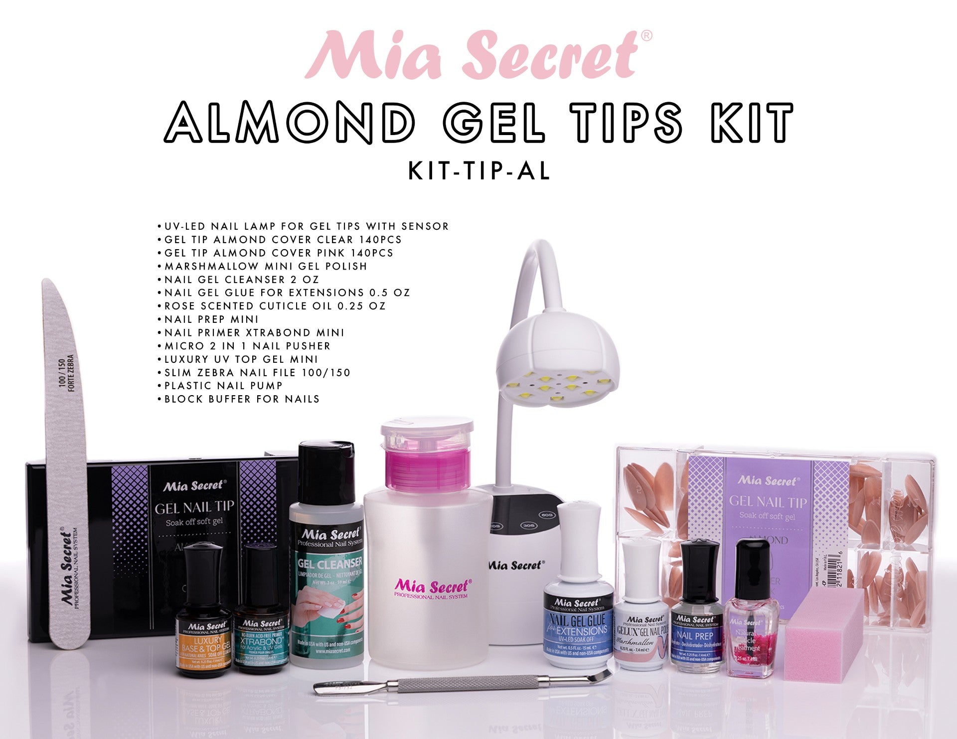 Almond Gel Tips Kit