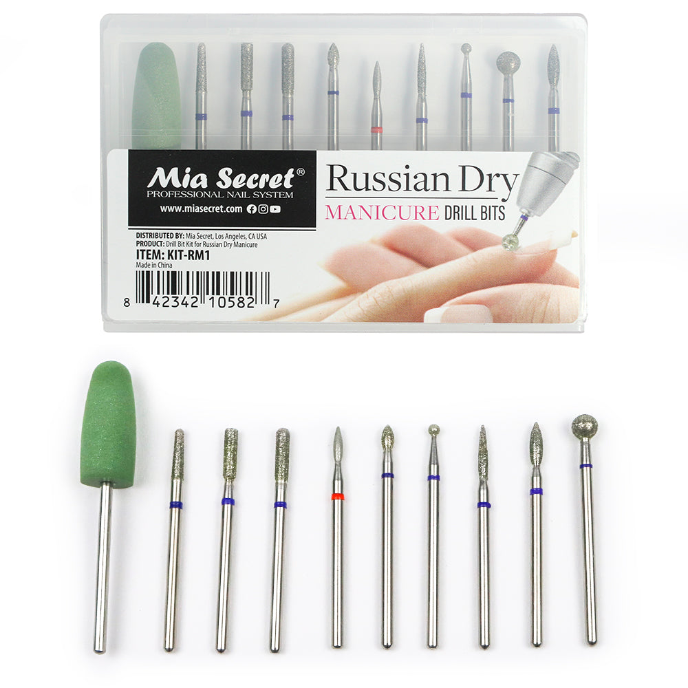 Russian Dry Manicure Drill Bits Kit