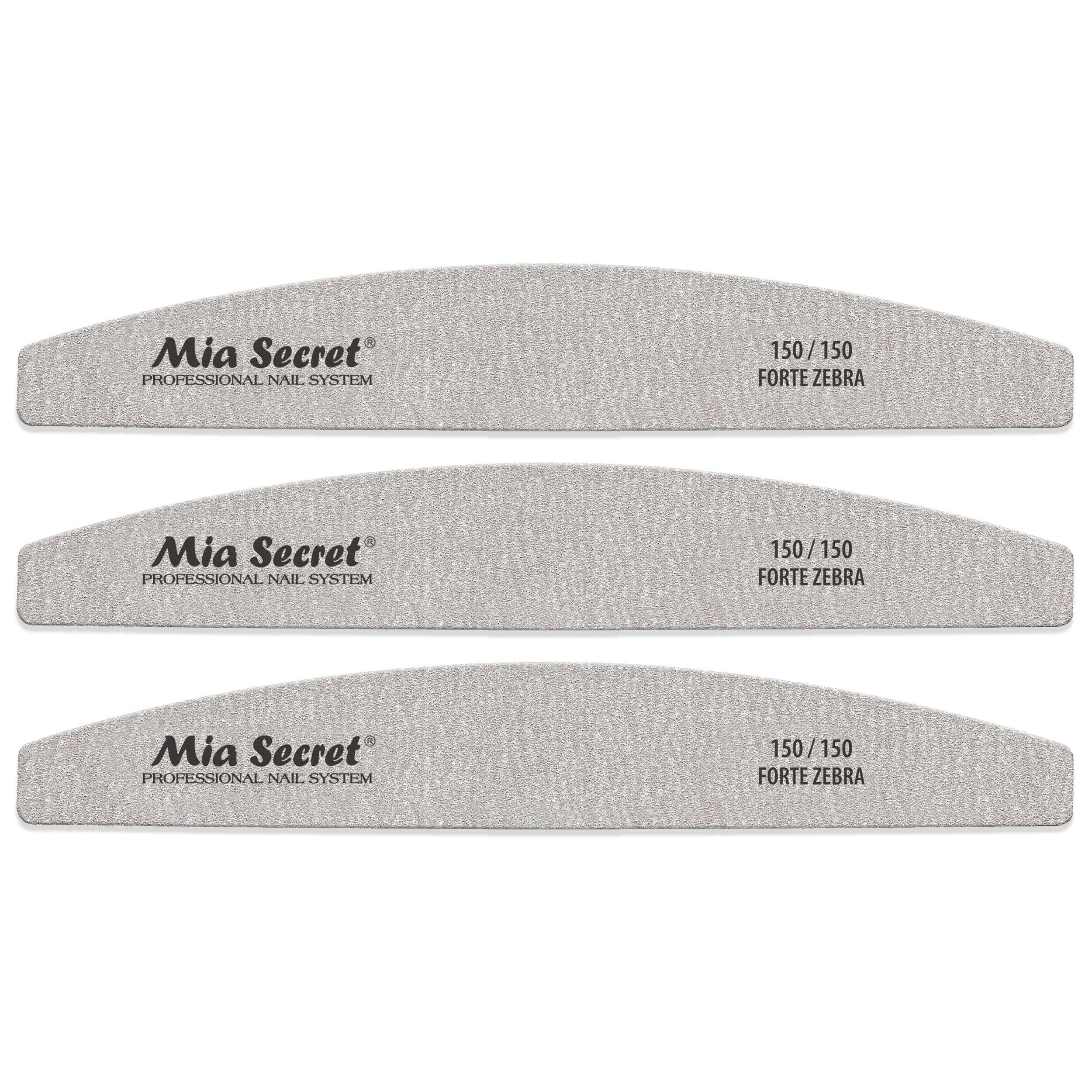 Forte Zebra Halfmoon Nail File 150/150 Green Center