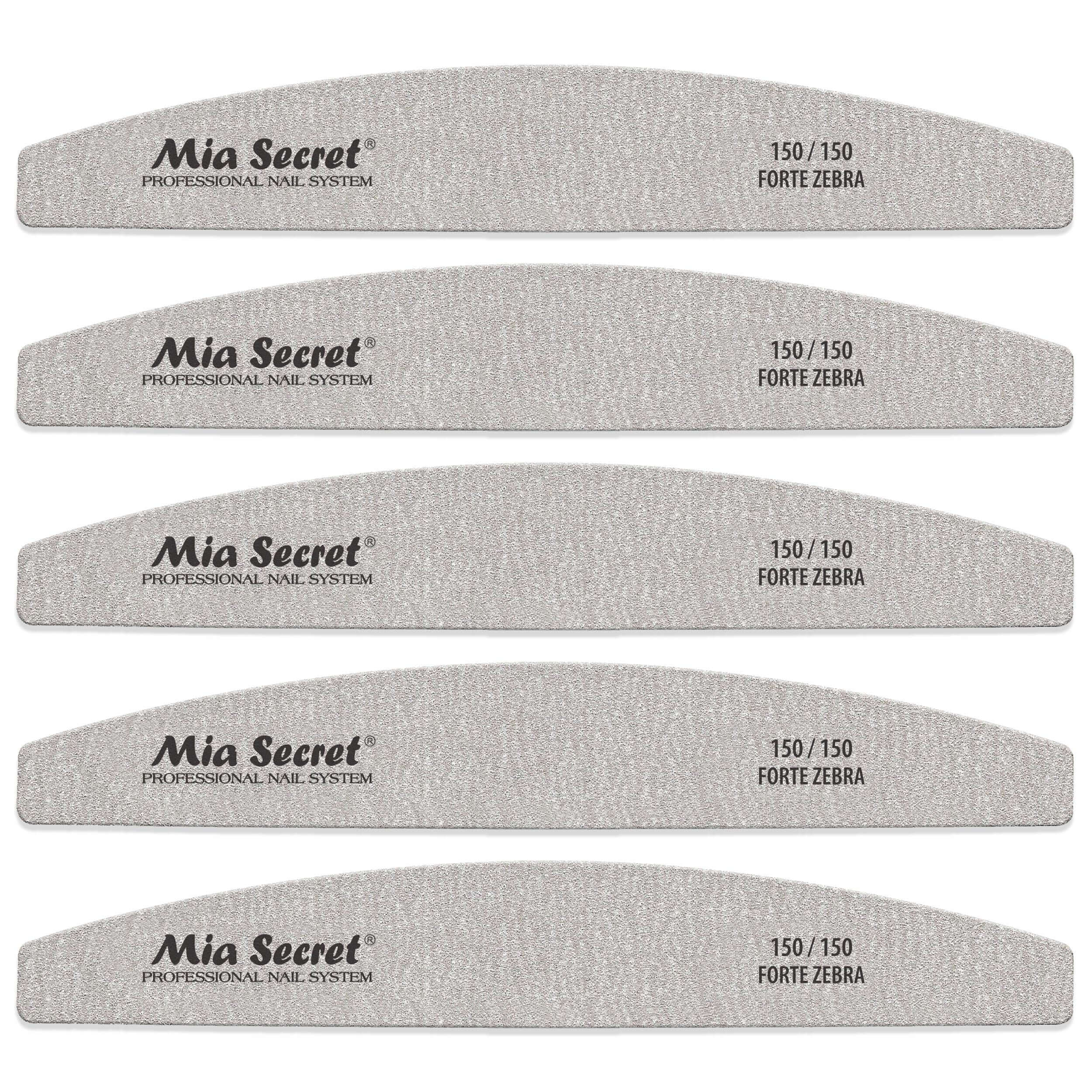 Forte Zebra Halfmoon Nail File 150/150 Green Center