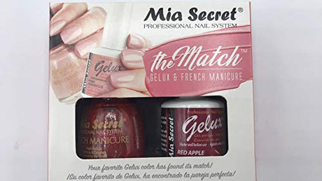 The Match (Gelux and French Manicure Combo) Red Apple