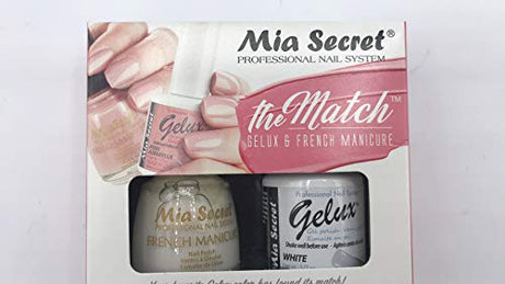 The Match (Gelux and French Manicure Combo) White