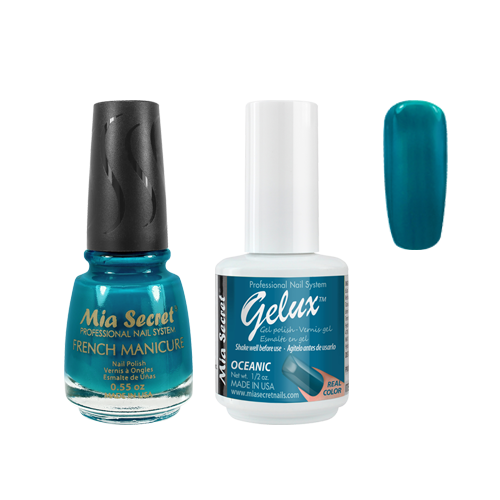 The Match (Gelux and French Manicure Combo) Oceanic