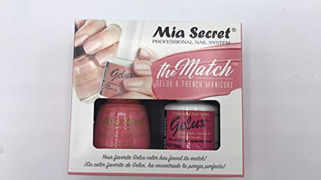 The Match (Gelux and French Manicure Combo) Pop Pink