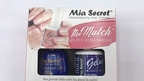 The Match (Gelux and French Manicure Combo) Blue Siren