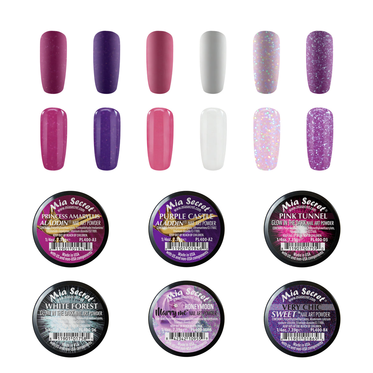 New Year Colored Acrylic Powder Collection (Remix series)