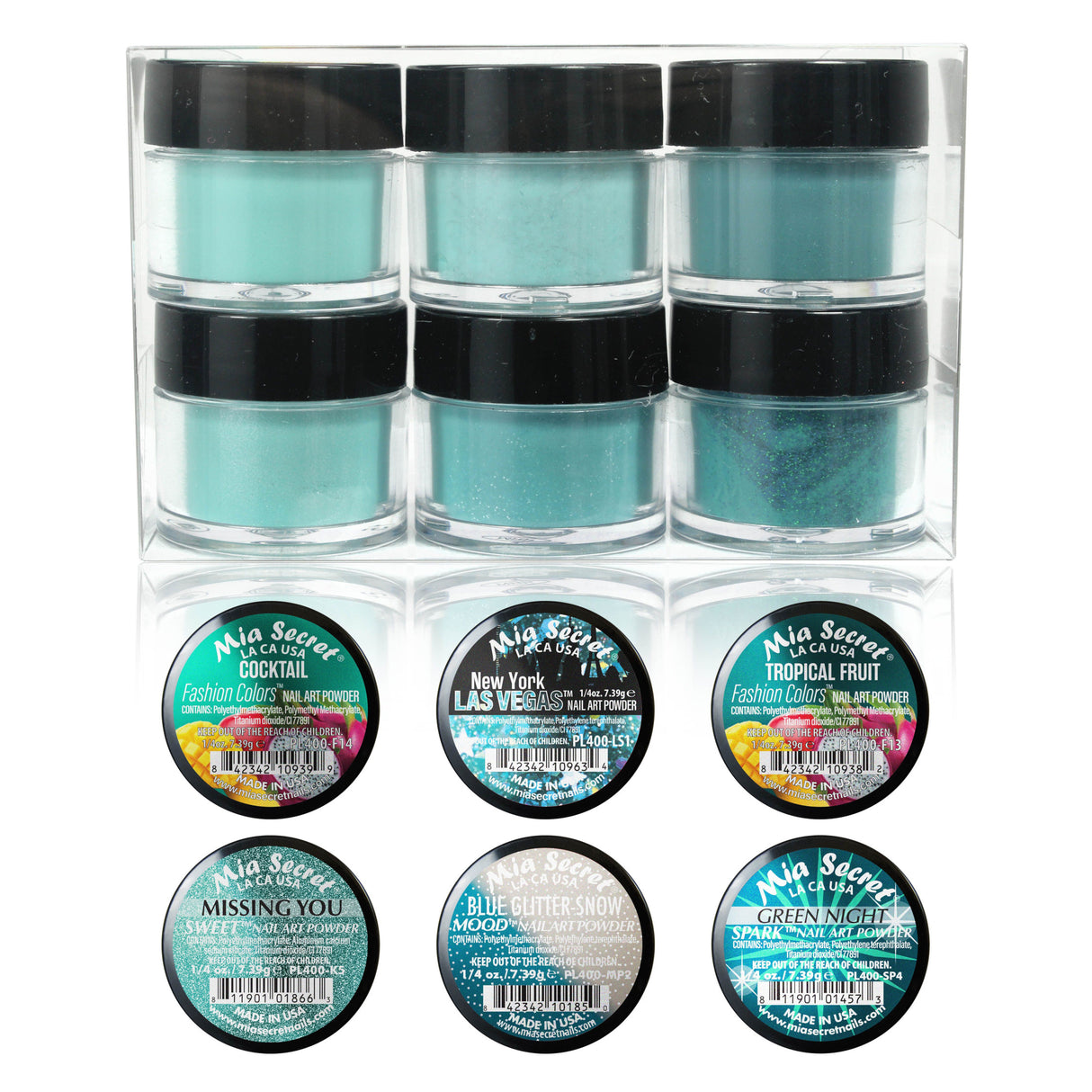 Deep Ocean Colored Acrylic Powder Collection (Remix series)