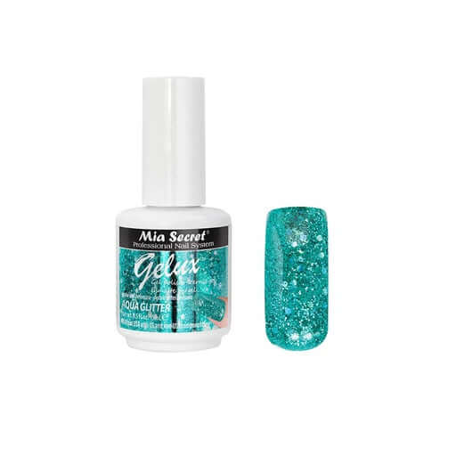 Gelux Gel Polish Aqua Glitter